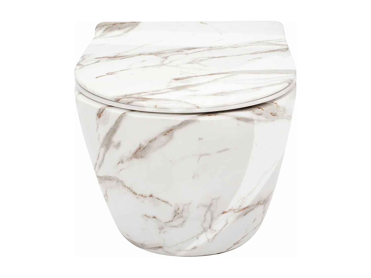 Taza De Inodoro Wc Rea Carlos Duroplast/Slim/Zm Lava Shiny Grey