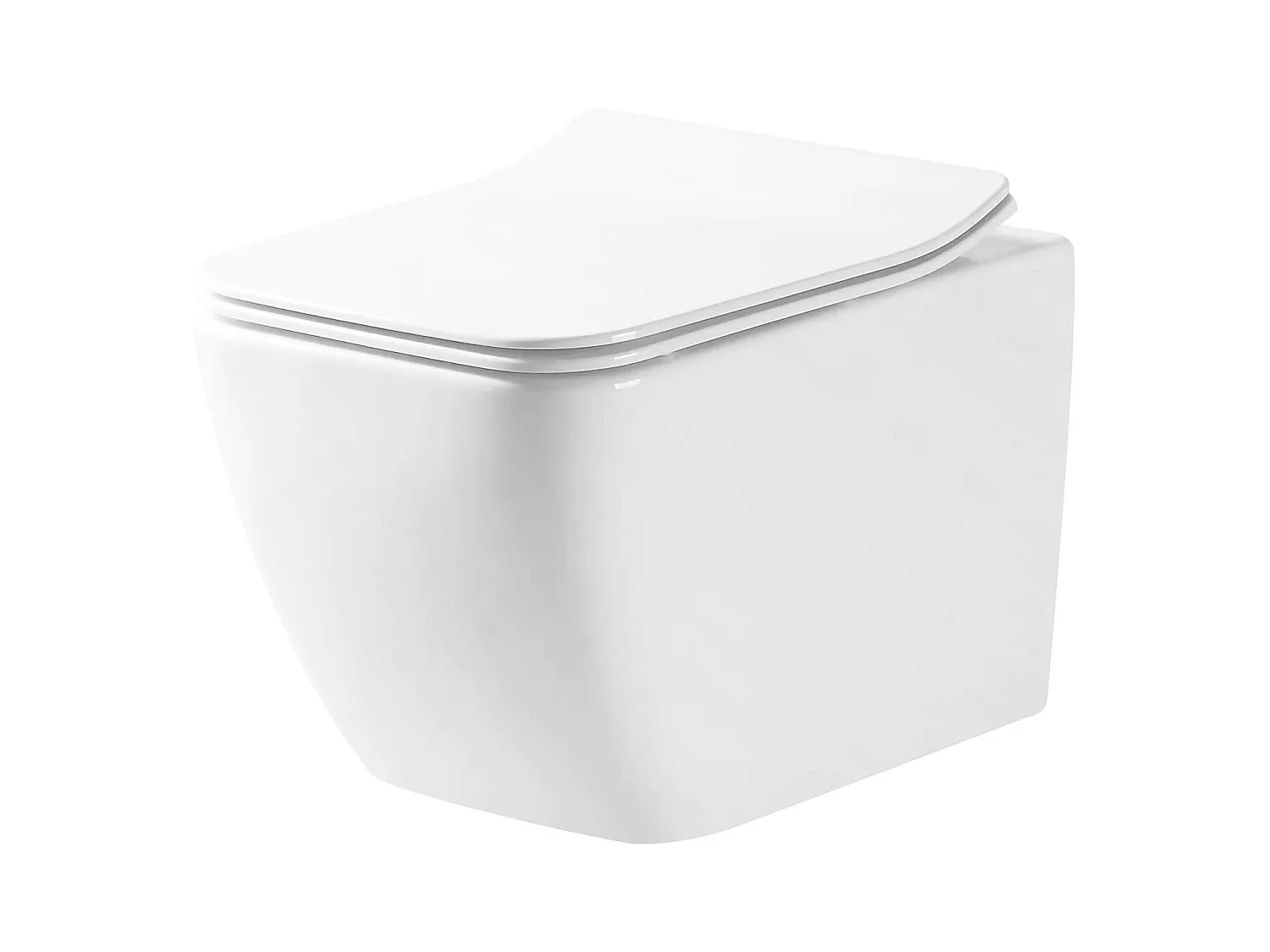 Wandhängendes Rea Martin Rimless Duroplast/Slim/Zm White