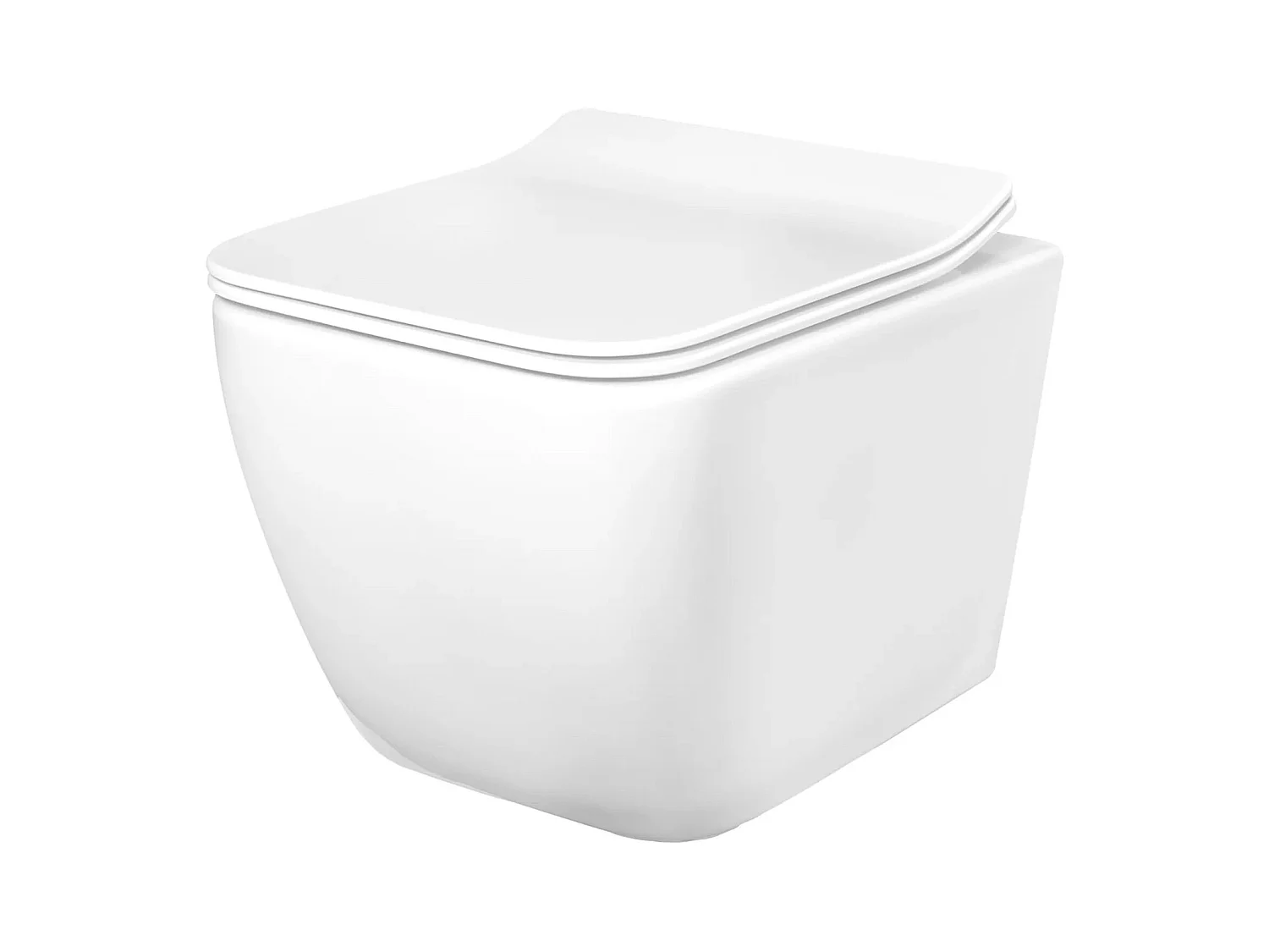 Wandhängendes Rea Martin Rimless Duroplast/Slim/Zm White