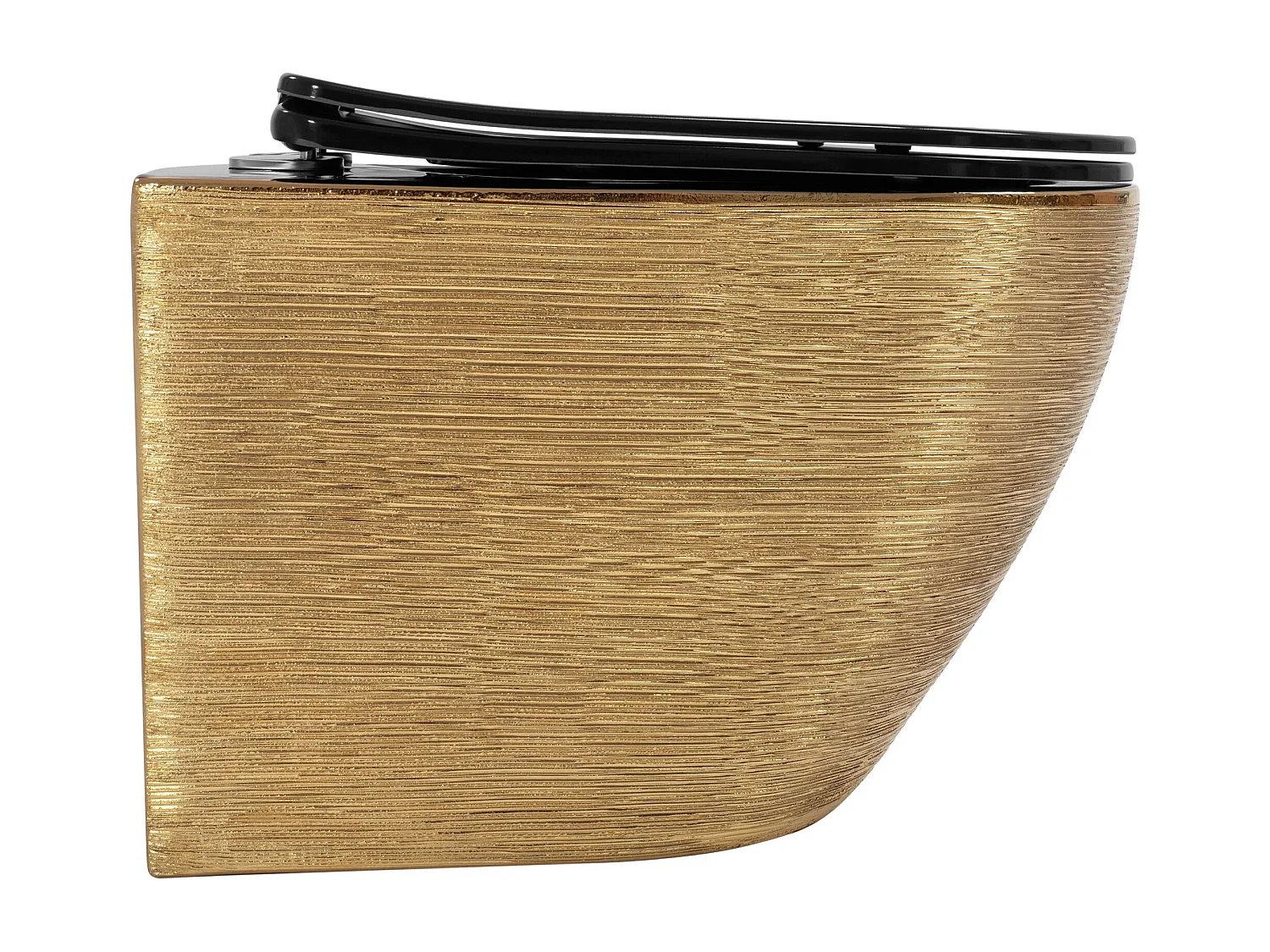 Cuvette Wc Suspendue Rea Carlo Mini Riml Dur/Flat/Zm Brush Gold