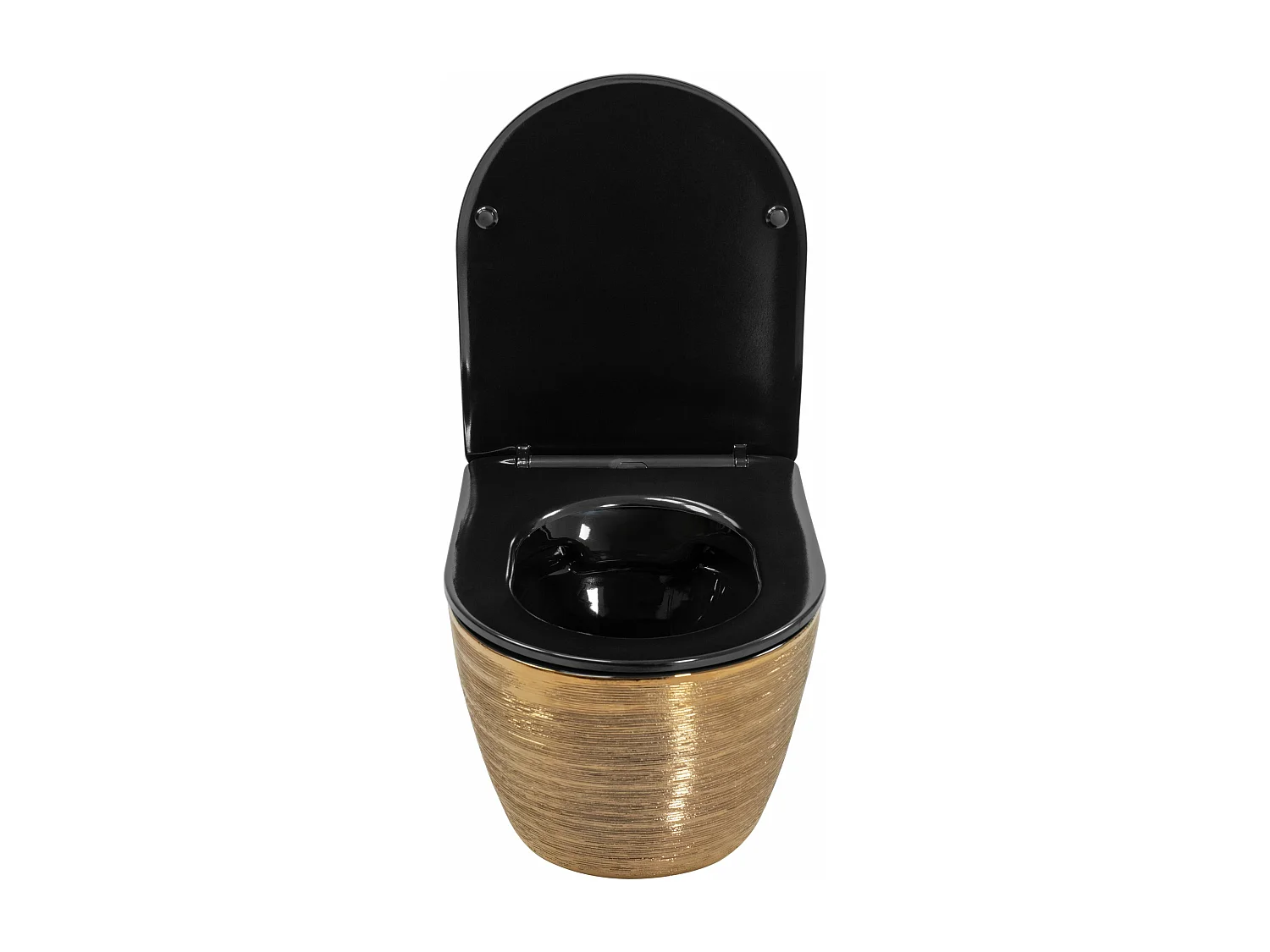 Cuvette Wc Suspendue Rea Carlo Mini Riml Dur/Flat/Zm Brush Gold