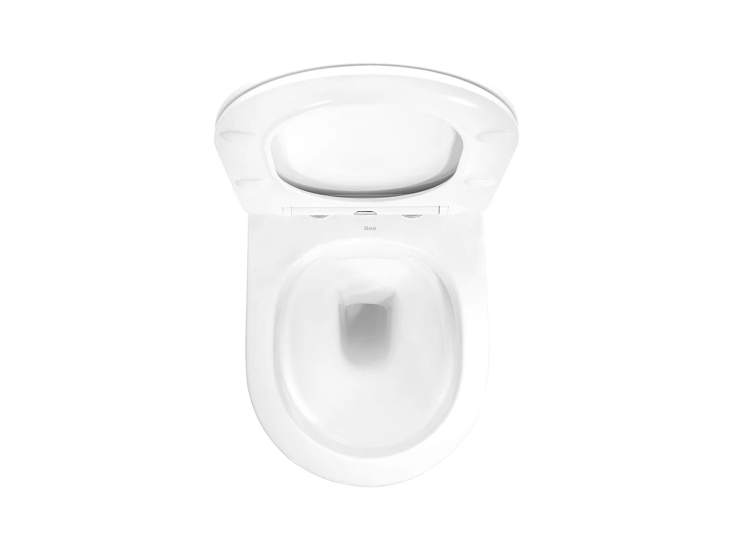 Cuvette WC suspendue Rea Carlo Mini Rimless Dur/Flat/ZM Blanc/Or