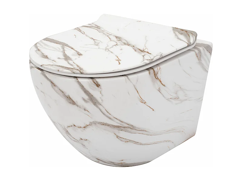 Taza De Inodoro Rea Carlos Duroplast/Slim/Zm Lava Matt Grey