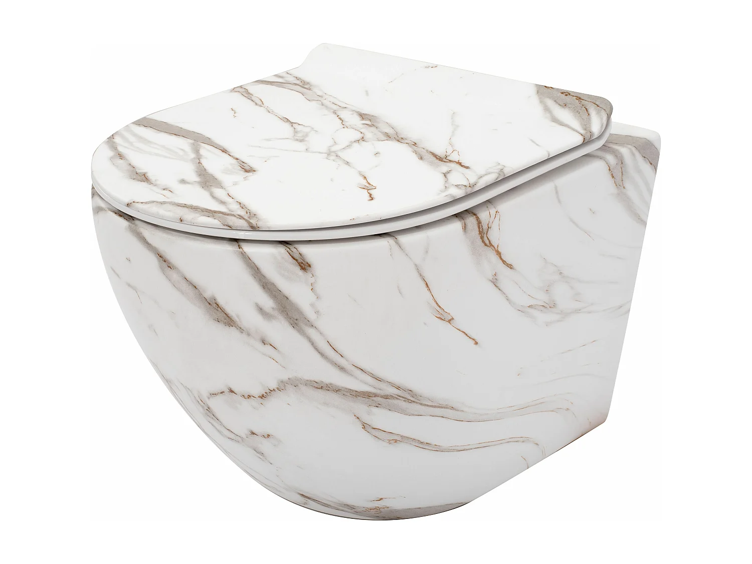 Taza De Inodoro Rea Carlos Duroplast/Slim/Zm Lava Matt Grey