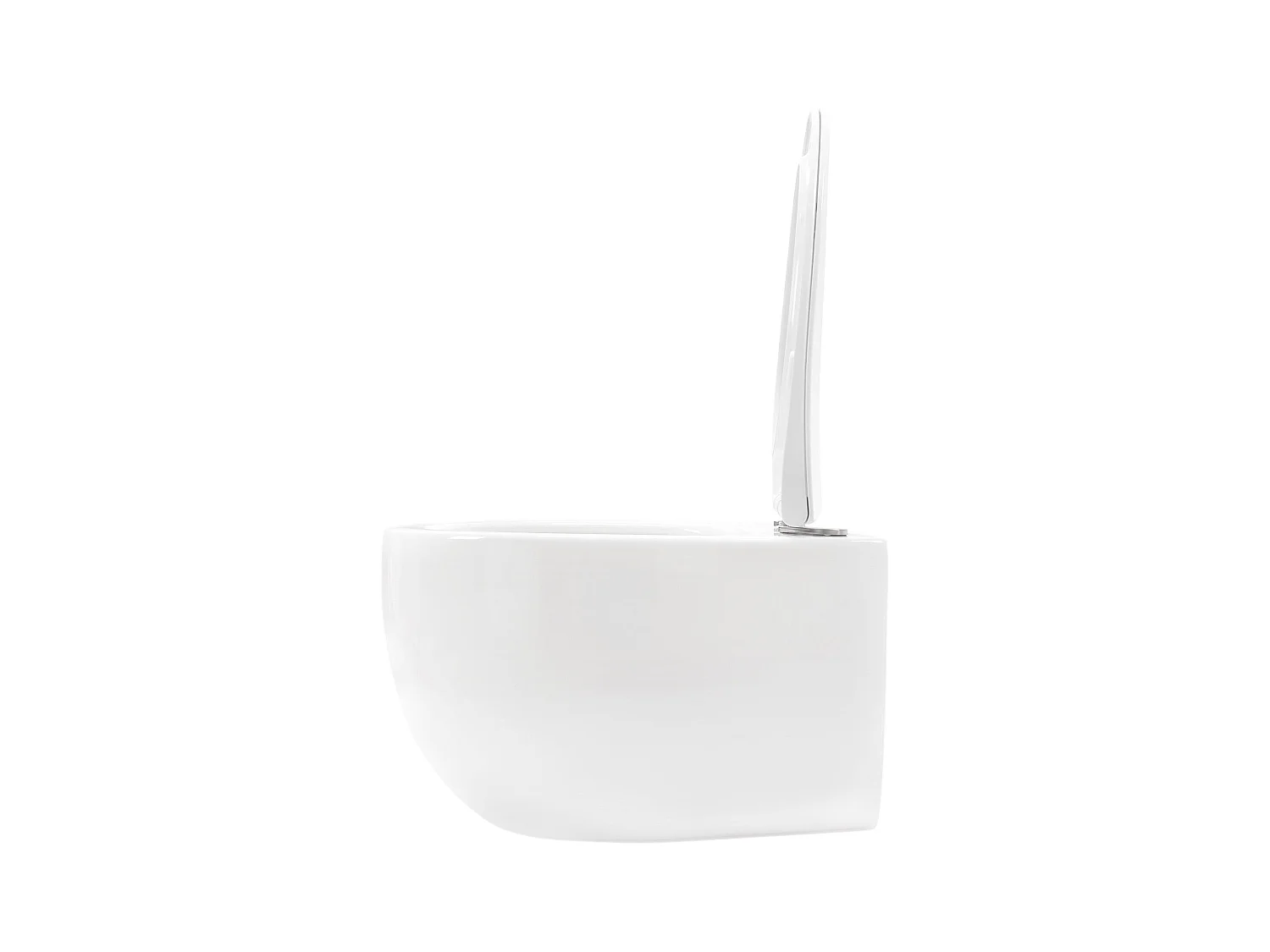 Wandhängendes Rea Lars Rimless Duroplast/Flat/Zm White