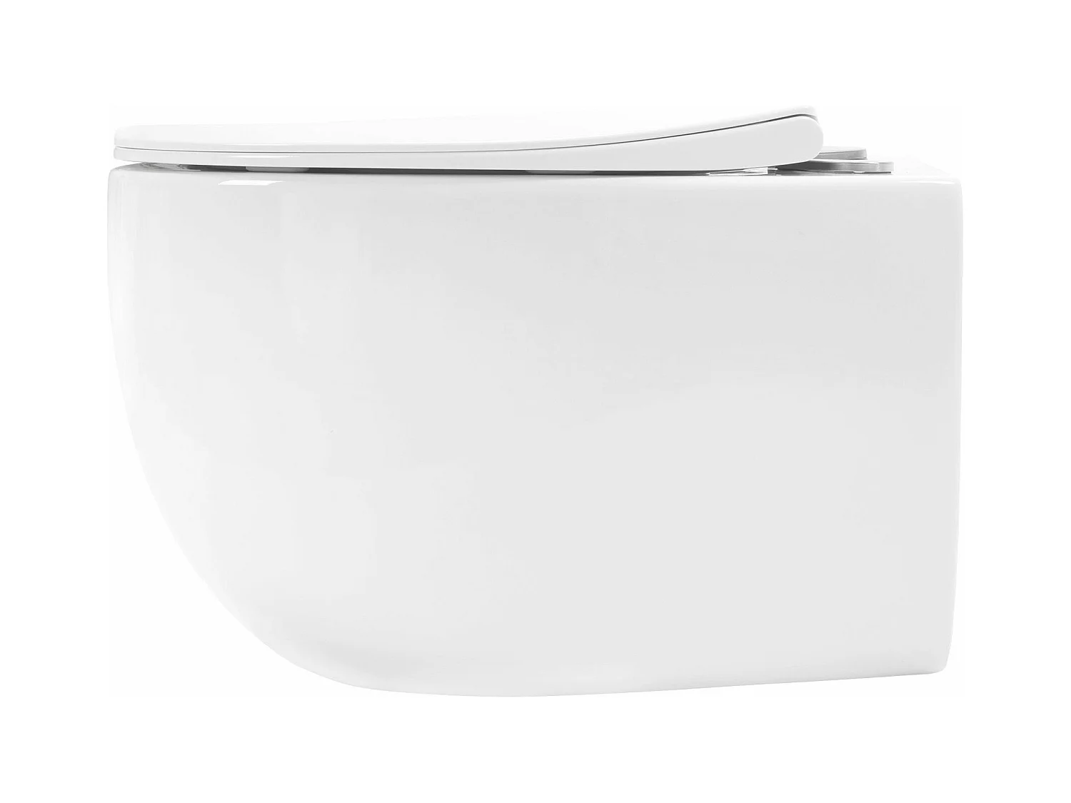 Wandhängendes Rea Lars Rimless Duroplast/Flat/Zm White