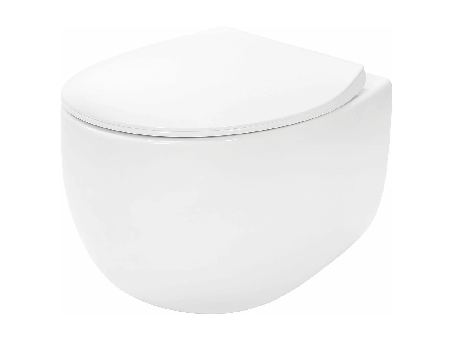 Cuvette Wc Suspendue Rea Lars Rimless Duroplast/Flat/Zm White