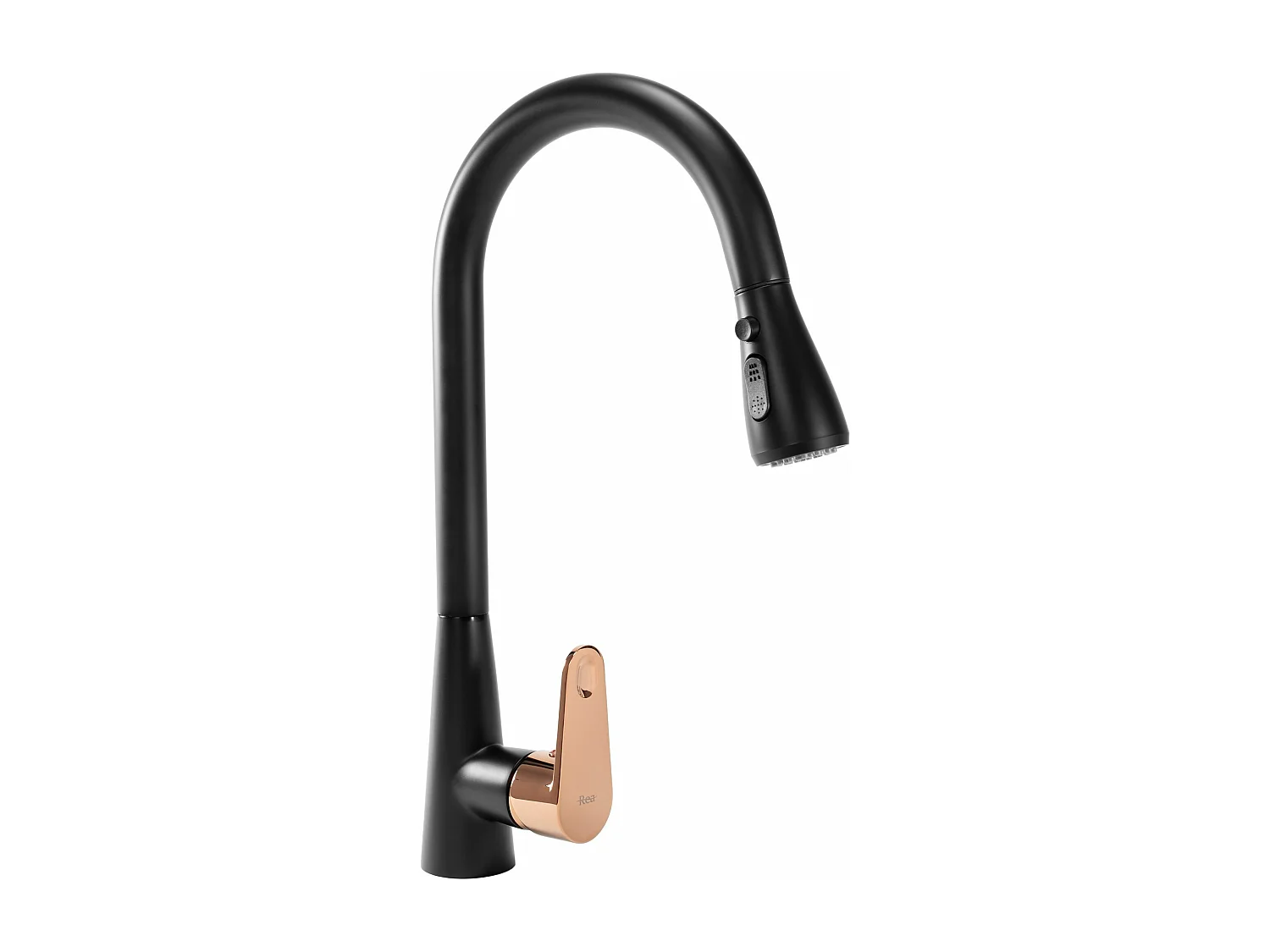 Küchearmatur Rea Mild Black/Rose Gold
