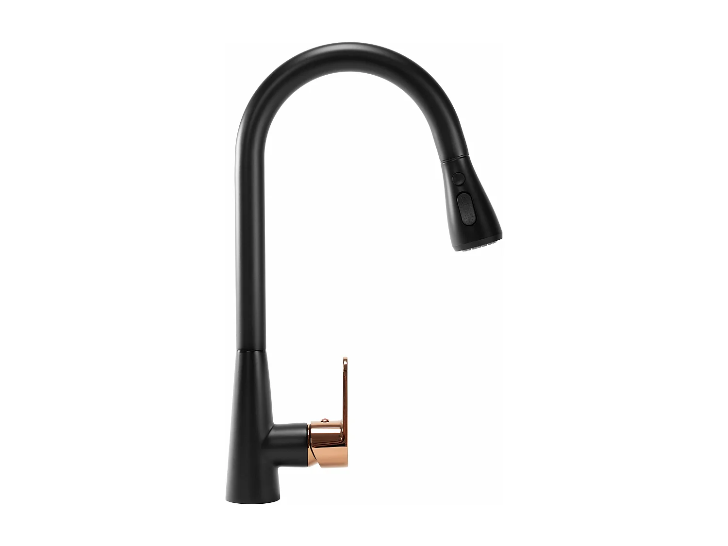 Küchearmatur Rea Mild Black/Rose Gold