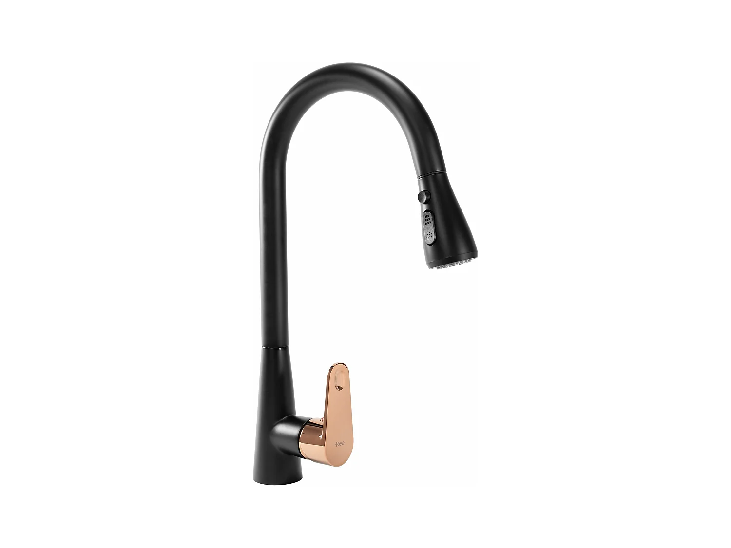 Robinet De Cuisine Rea Mild Black/Rose Gold