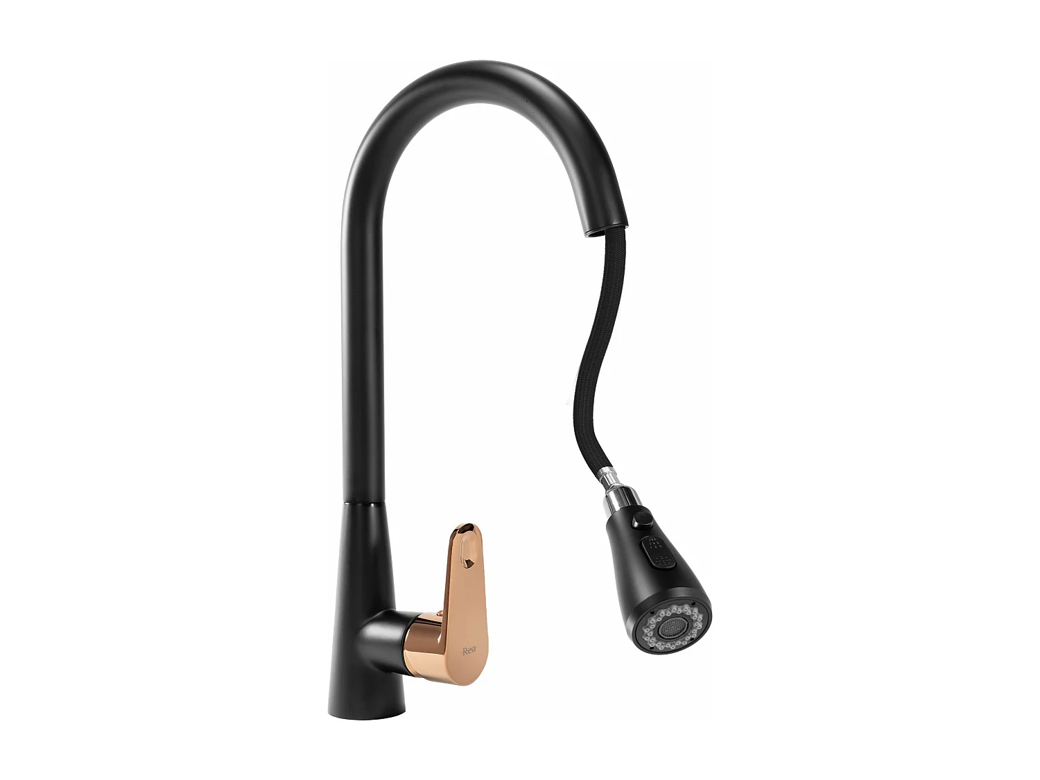 Robinet De Cuisine Rea Mild Black/Rose Gold