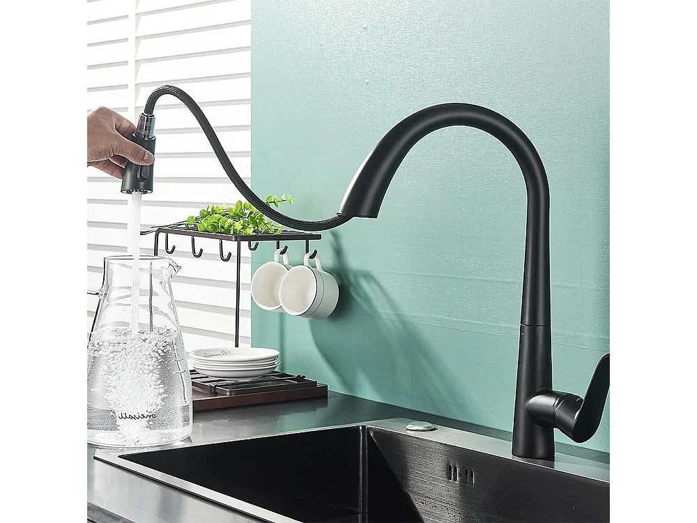 Grifo Para Cocina Rea Js-K087B Ross Black