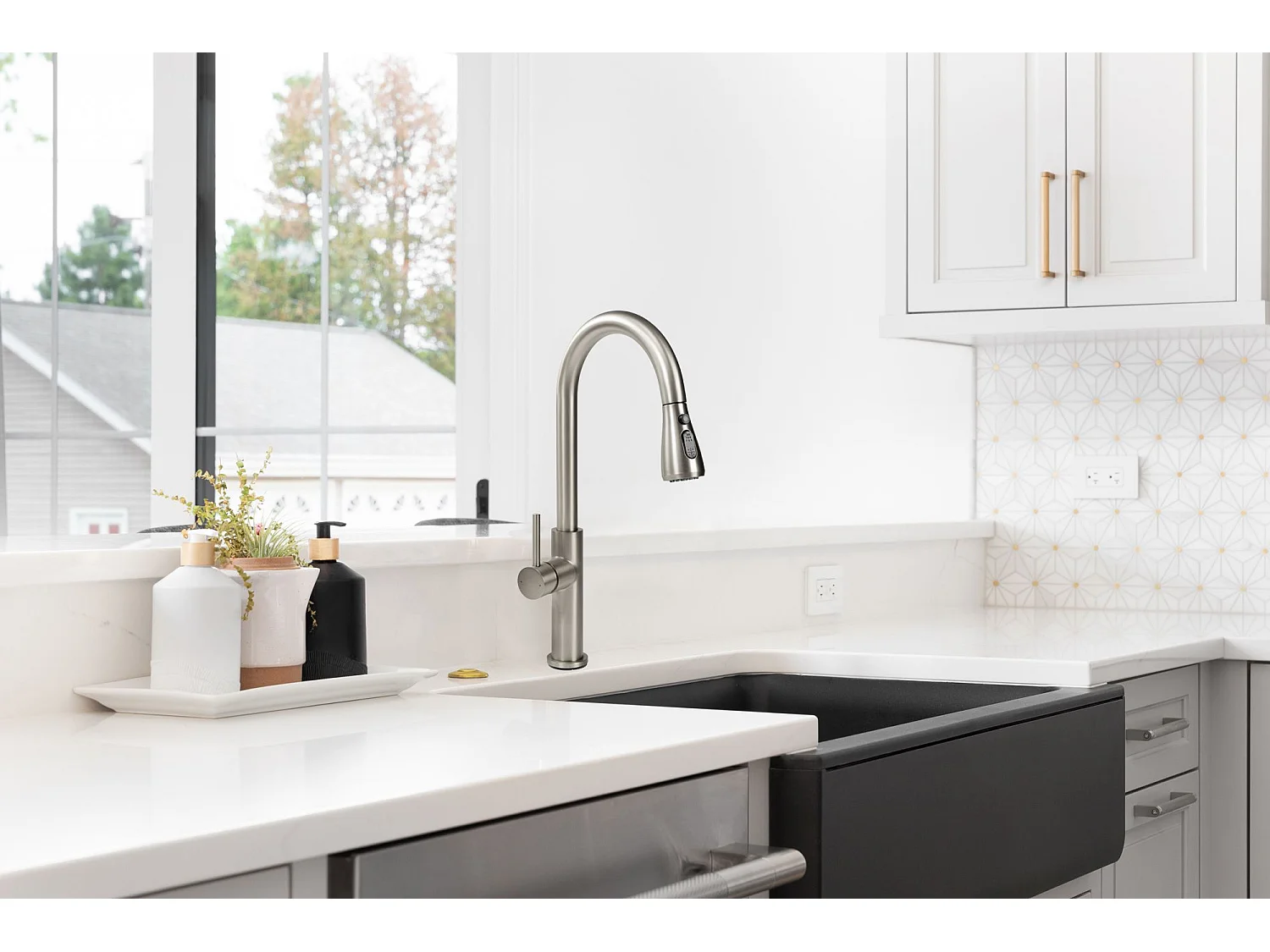 Robinet De Cuisine Rea Nest Brush Nickel