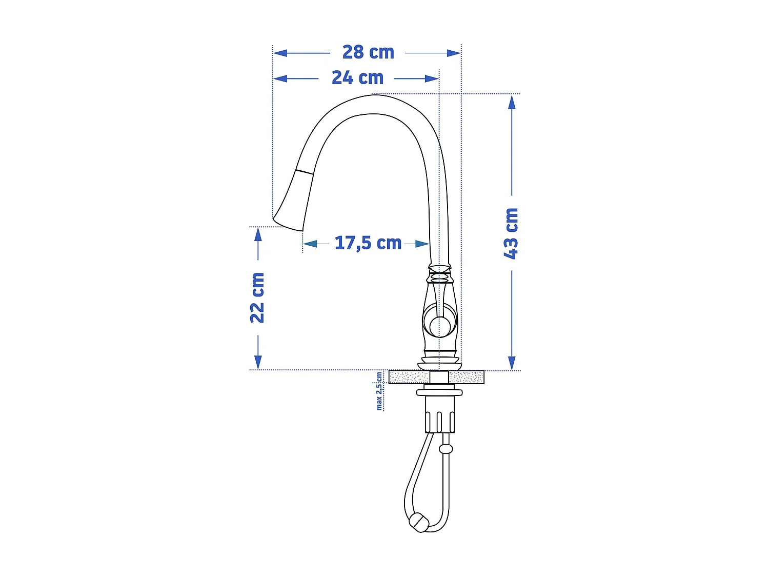 Robinet De Cuisine Rea Deco Black