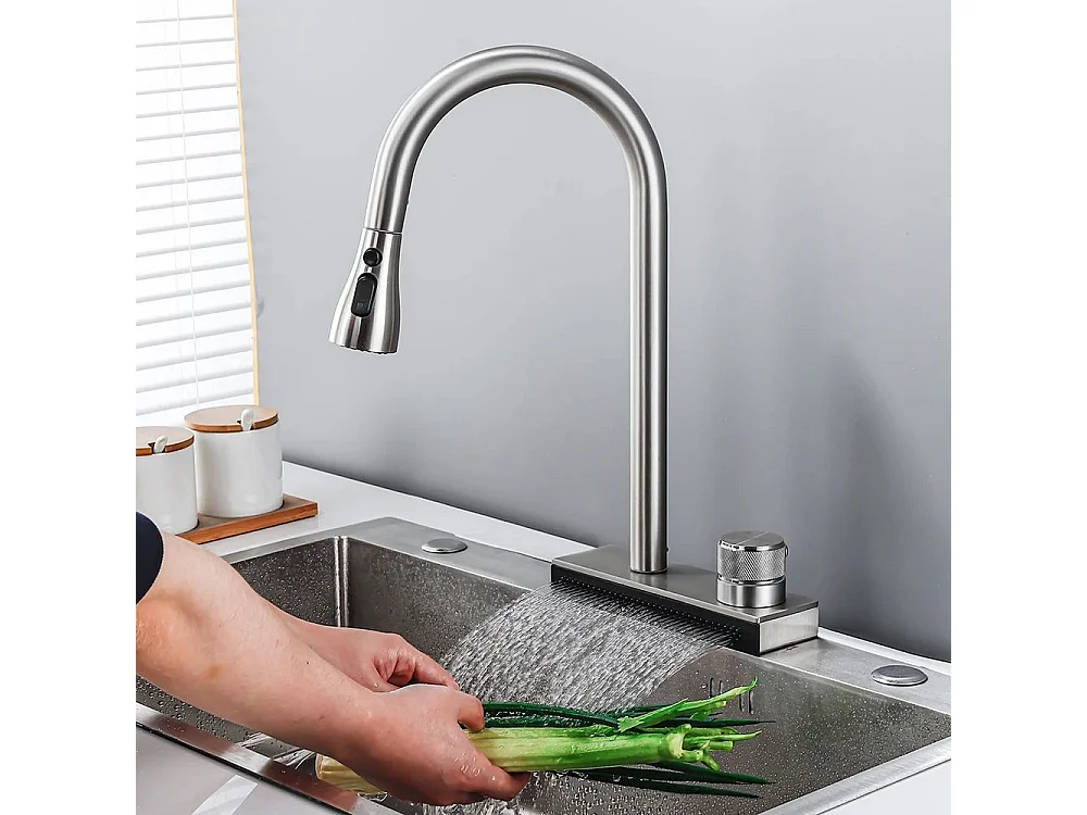 Robinet De Cuisine Rea Js-K112N Conor Brush Nickel