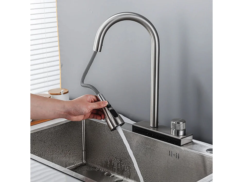 Robinet De Cuisine Rea Js-K112N Conor Brush Nickel