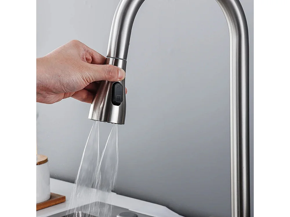 Robinet De Cuisine Rea Js-K112N Conor Brush Nickel