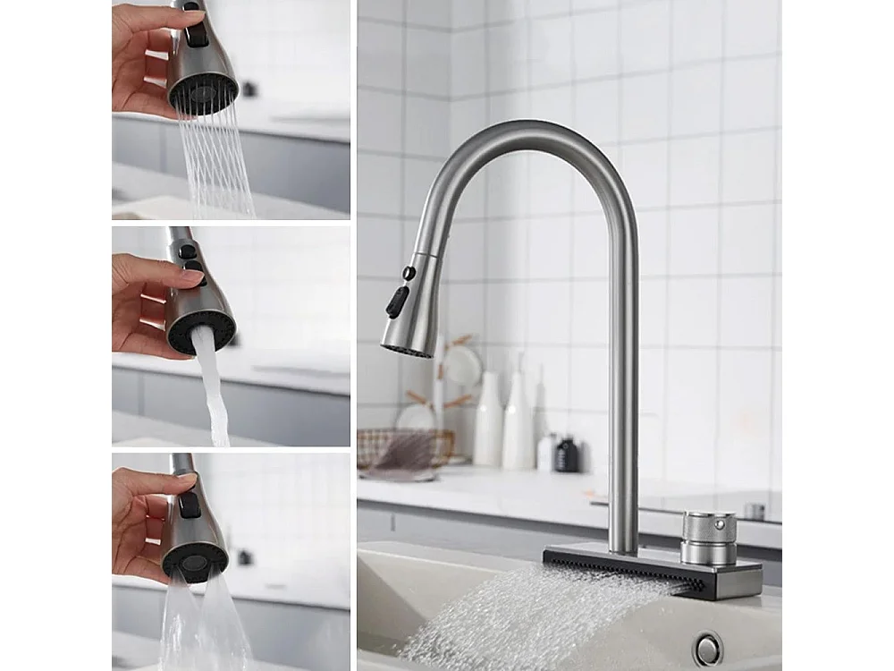 Robinet De Cuisine Rea Js-K112N Conor Brush Nickel