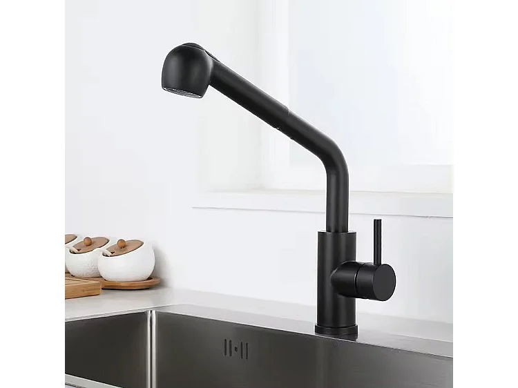 Keukenkraan Rea Troy Black