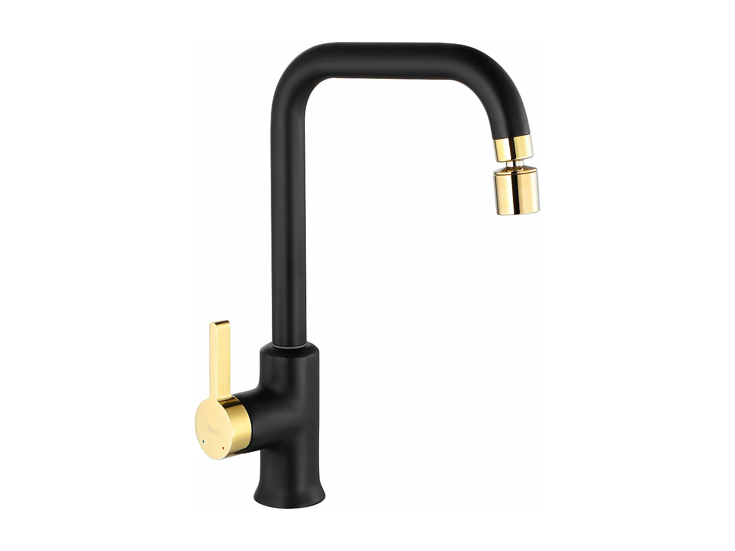 Robinet De Cuisine Rea My1806-42Rbg Polo Black/Gold
