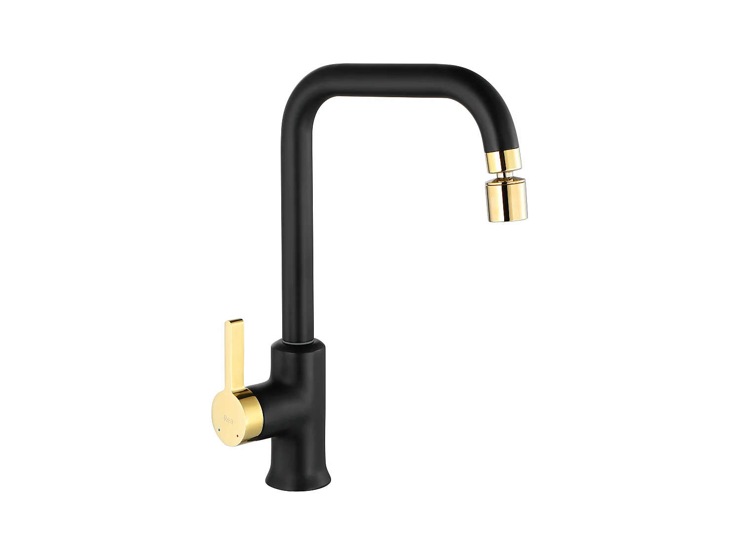 Robinet De Cuisine Rea My1806-42Rbg Polo Black/Gold