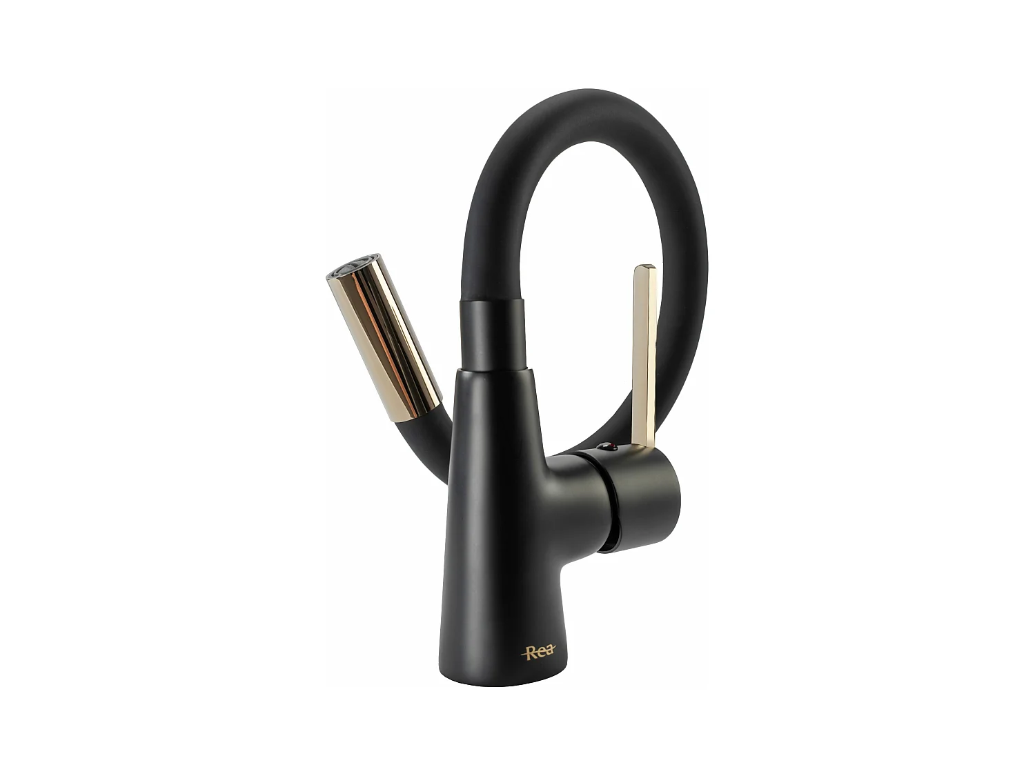 Grifo Para Cocina Rea Bateria Kuchenna Icon Black/Gold