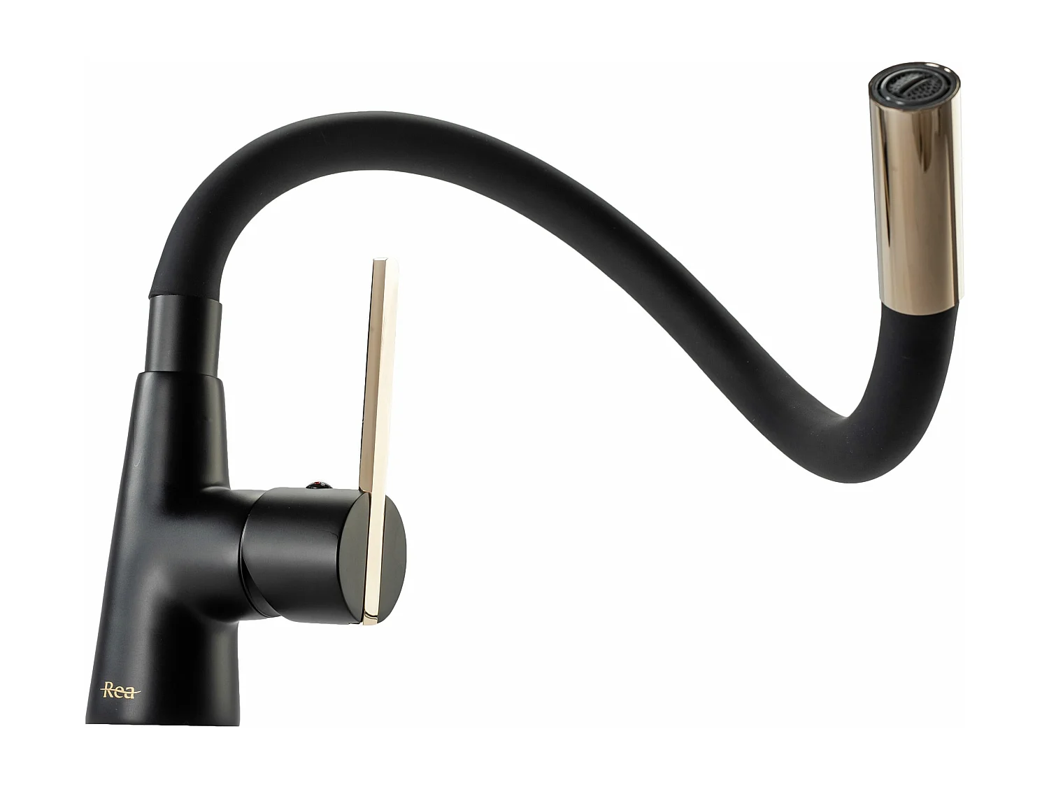 Grifo Para Cocina Rea Bateria Kuchenna Icon Black/Gold