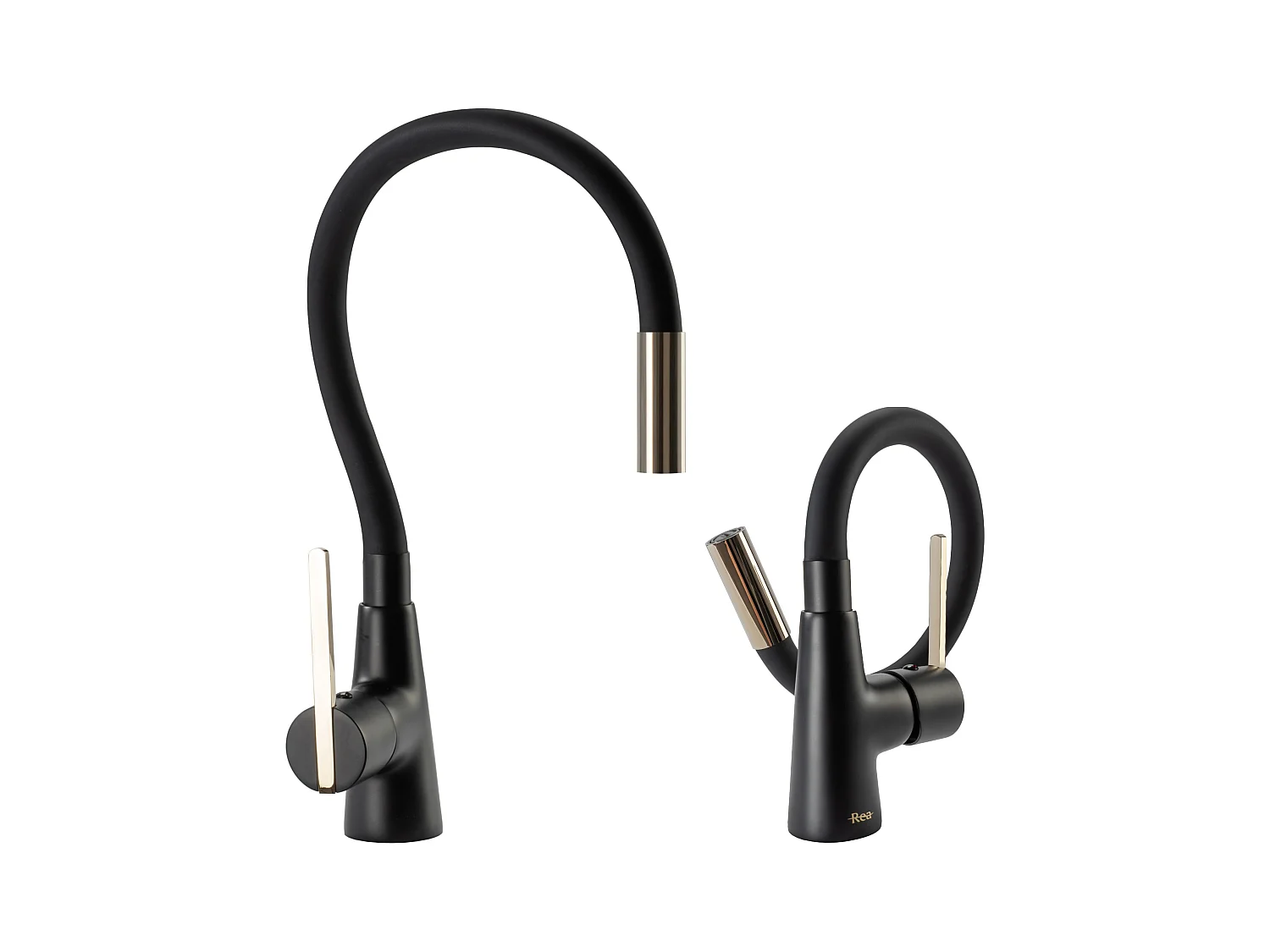 Robinet De Cuisine Rea Bateria Kuchenna Icon Black/Gold