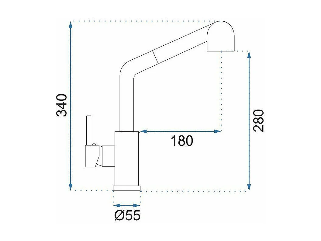 Robinet De Cuisine Rea Troy Brush Gold