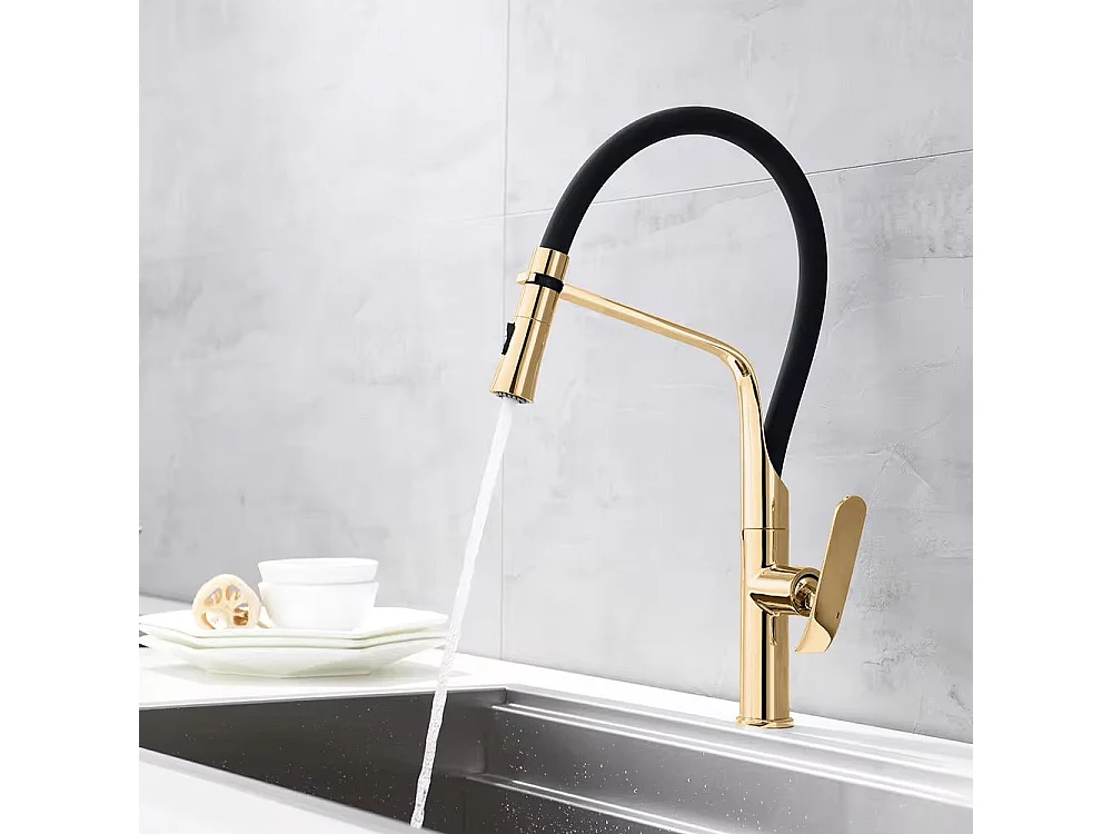 Grifo Para Cocina Rea Castor Black/Gold