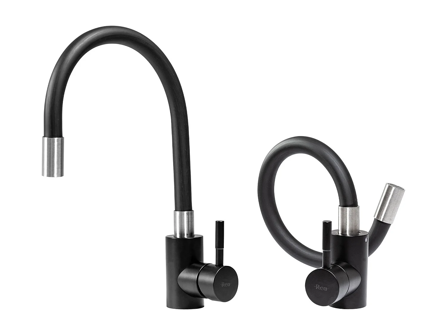 Robinet De Cuisine Rea Clever Black/Chrome