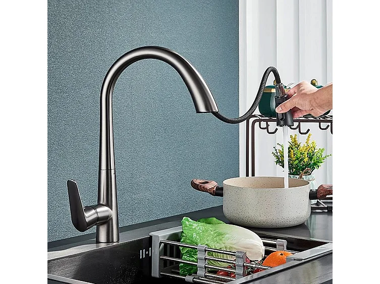 Robinet De Cuisine Rea Js-K087N Ross Brush Nickel