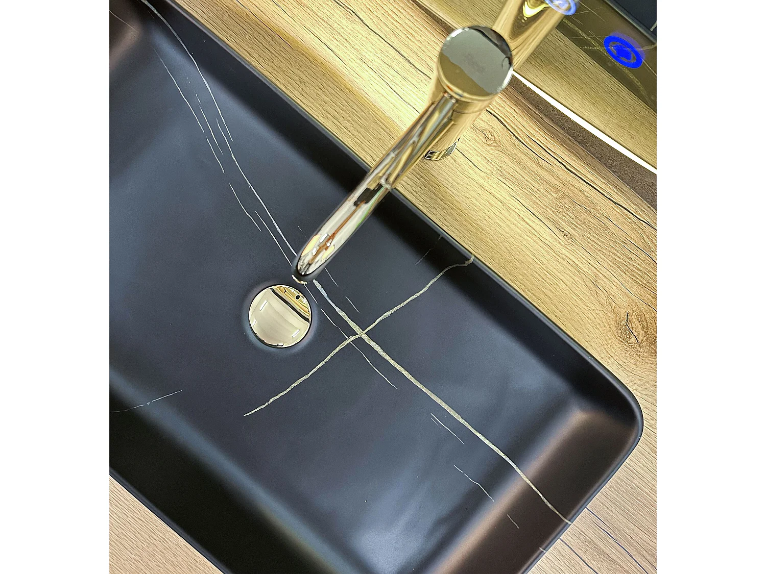 Aufsatzwaschbecken Rea Denisstone Black