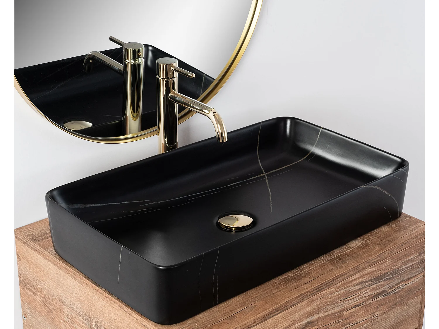 Aufsatzwaschbecken Rea Denisstone Black