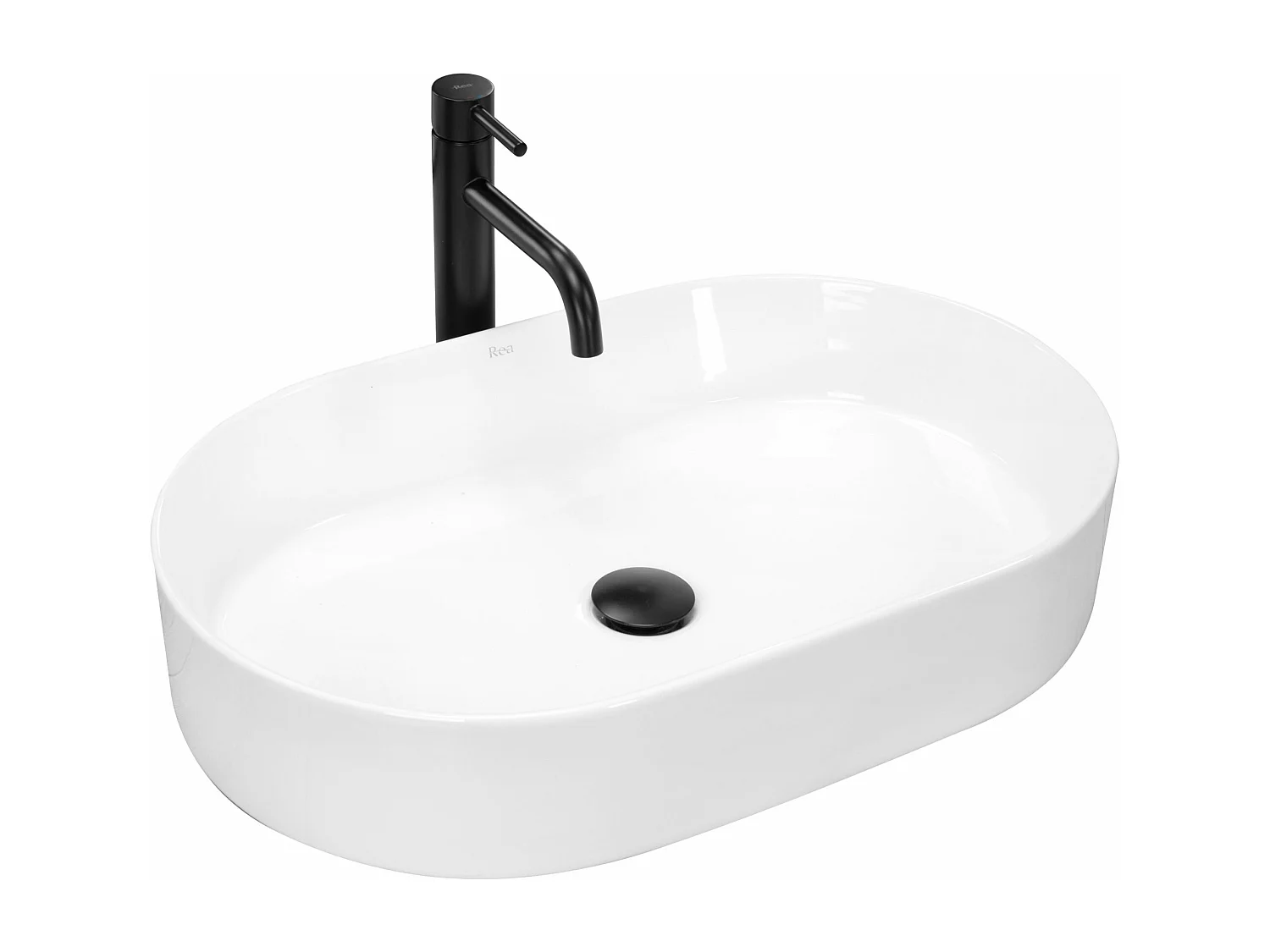 Lavabo Da Appoggio Rea Nadia 60 White