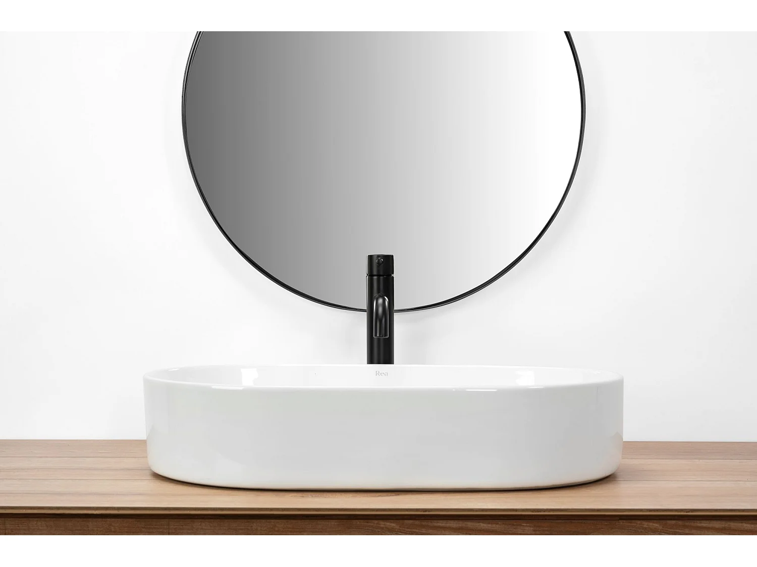 Lavabo Da Appoggio Rea Nadia 60 White