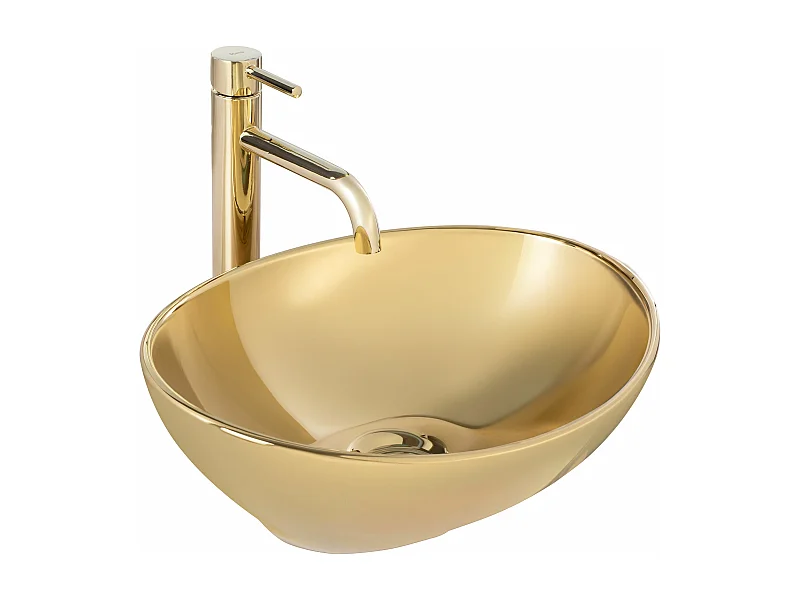 Lavabo Sobre Encimera Rea Sofia Gold