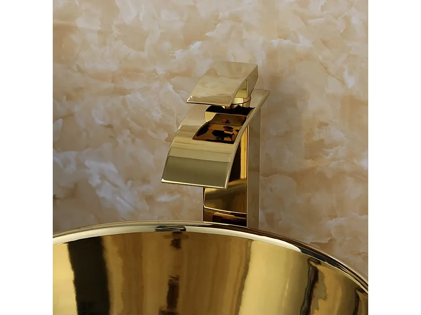 Lavabo Sobre Encimera Rea Sofia Gold