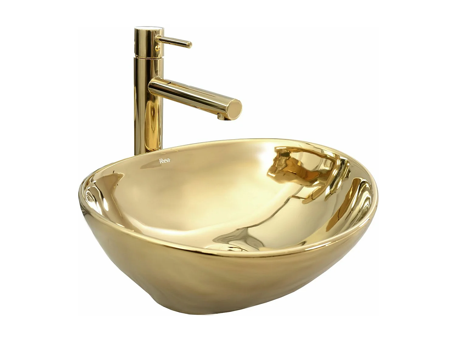 Lavabo Sobre Encimera Rea Sofia Gold