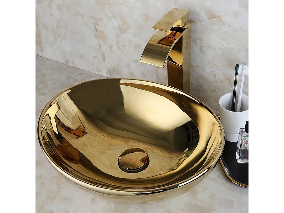 Vasque À Poser Rea Sofia Gold