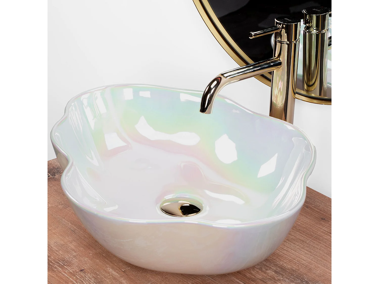 Vasque À Poser Rea Pearl Akoya Light Pink