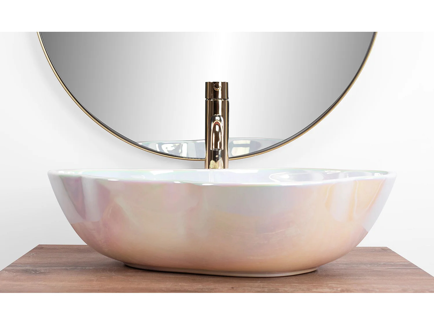 Vasque À Poser Rea Pearl Akoya Light Pink