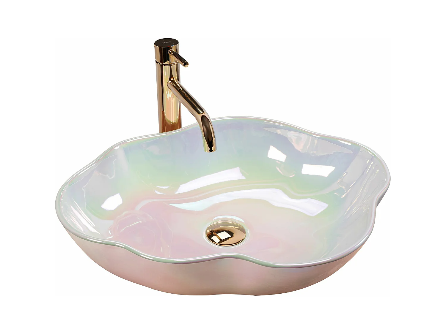Vasque À Poser Rea Pearl Akoya Light Pink