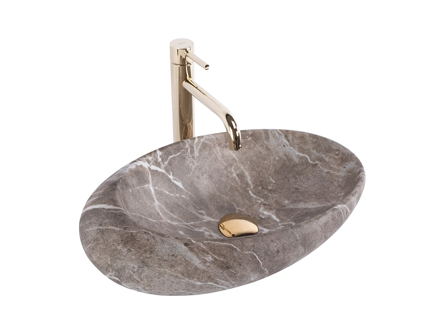 Vasque à poser Rea Roxy B stone nature grey