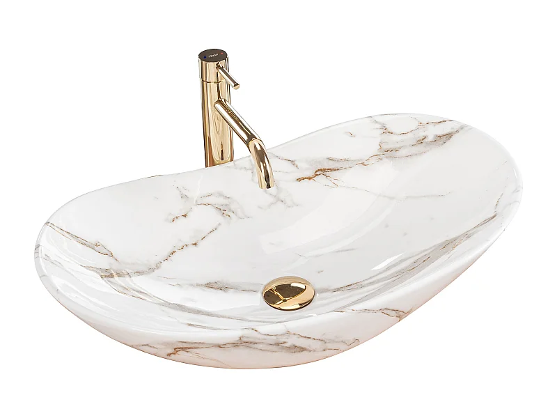 Lavabo Da Appoggio Rea Royal Lava White