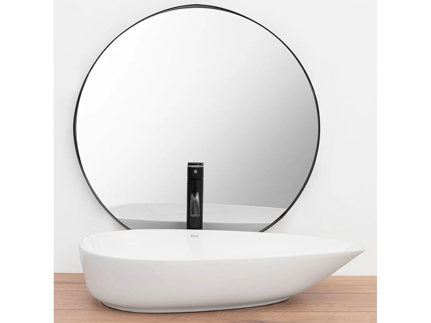 Lavabo Da Appoggio Rea Greta 65 White