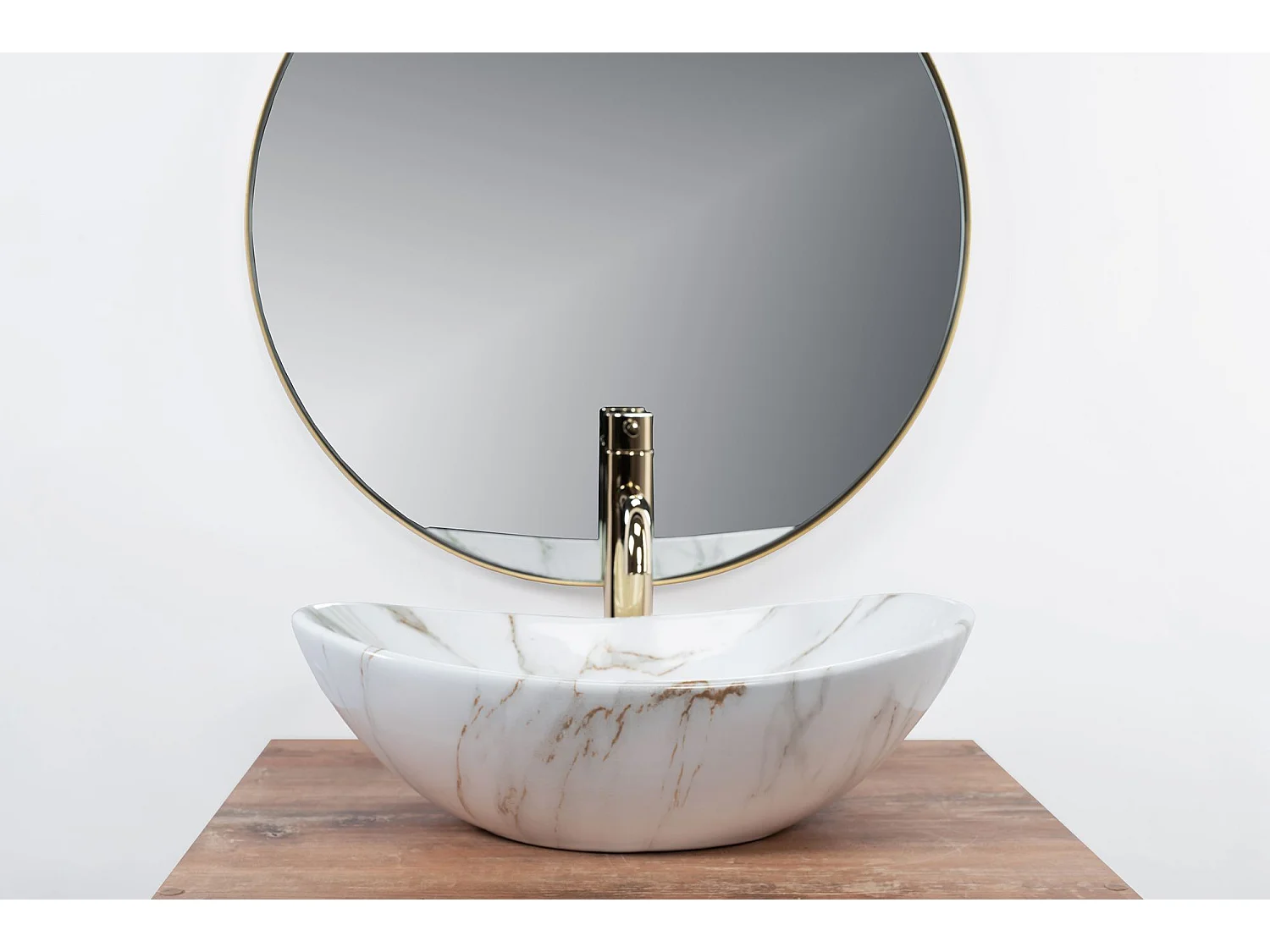 Opzetwastafel Rea Royal Mini Shiny Aiax White