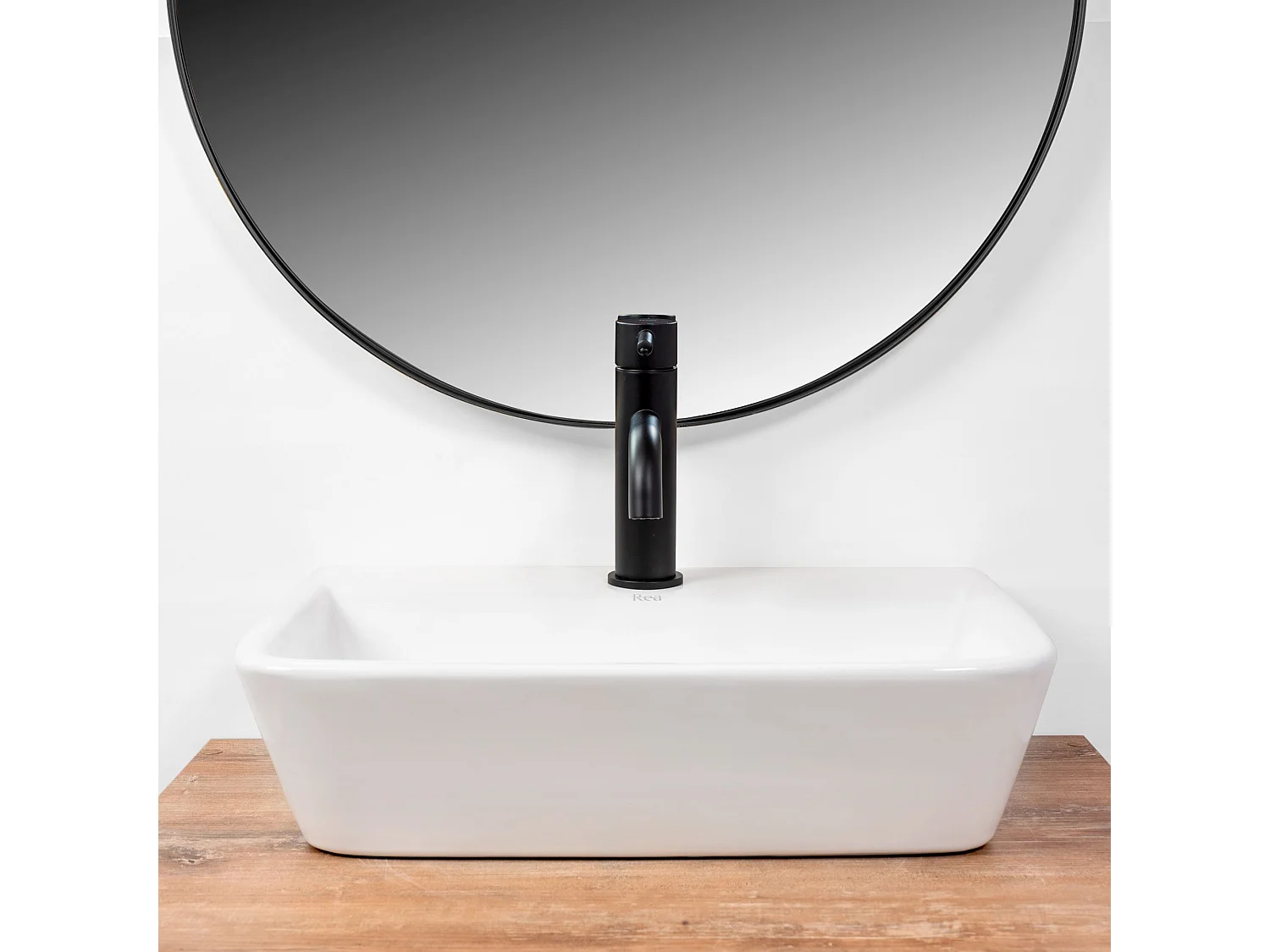 Vasque À Poser Rea Remi White