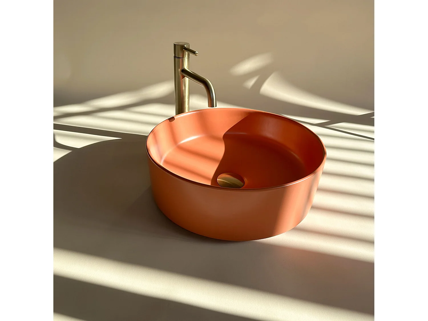 Opzetwastafel Rea Sami Terra Orange