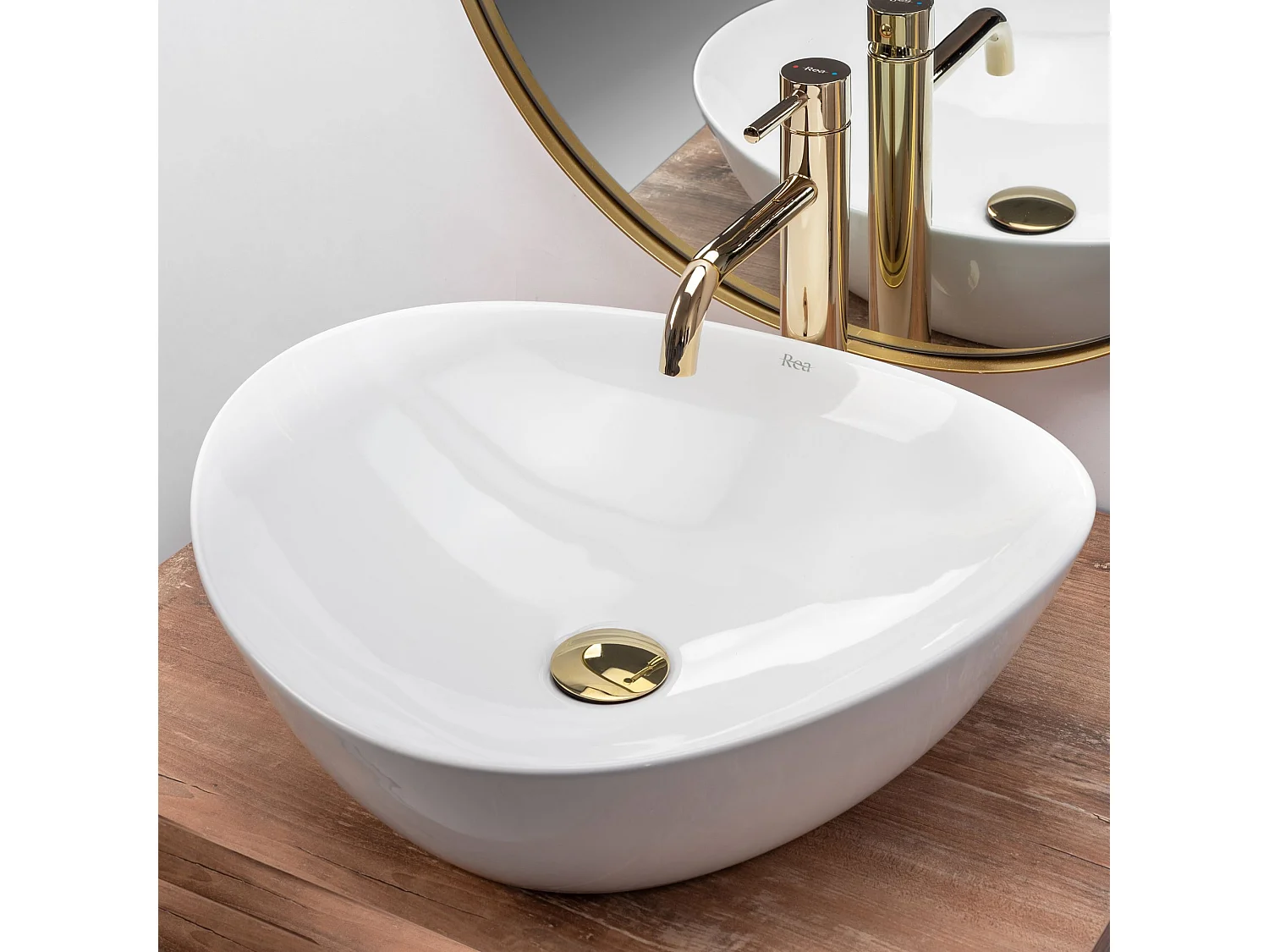Vasque À Poser Rea Andrea White